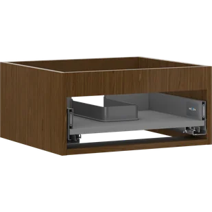 Mexen Box-A korpus szafki podumywalkowej 50 cm, 1 szuflada, orzech - 91AX0-0500-235-1-86 - Szafki łazienkowe - miniaturka - grafika 1