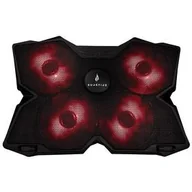 Podkładki chłodzące pod laptopa - SureFire Bora Gaming do 17" (48819) Czarna/Czerwona - miniaturka - grafika 1