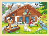 Puzzle - Drewniane puzzle Alpy Goki - miniaturka - grafika 1