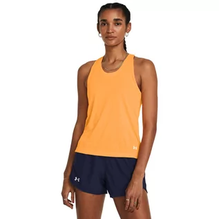 Koszulki sportowe damskie - Damski top do biegania Under Armour UA Streaker Singlet - pomaranczowy - UNDER ARMOUR - grafika 1