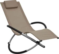 Leżaki ogrodowe - Elior Dziecięcy leżak do nowoczesnego ogrodu taupe - Nolio - miniaturka - grafika 1