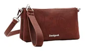 Portfele - Desigual Women's Accessories PU Others Bi-Fold Wallet, brązowy, brązowy, 19.6 - miniaturka - grafika 1