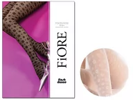 Rajstopy - Rajstopy Damskie W Kwiatki Na Siateczce White 2 - miniaturka - grafika 1