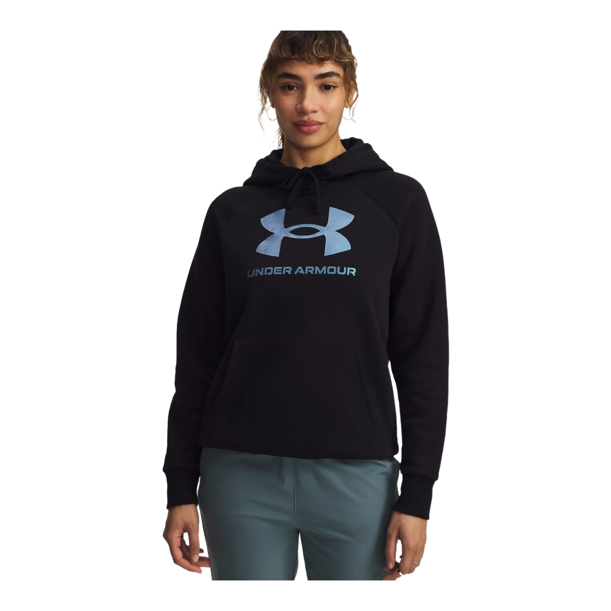 Bluza damska Under Armour Rival Fleece Shimmer Hoodie Black M