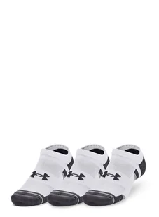 Skarpety Under Armour Performance Cotton No Show 3-Pack - white/white/pitch gray - Skarpetki i podkolanówki sportowe - miniaturka - grafika 1