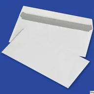 Koperty - Koperta z taśmą silikonową DL 1000 szt biała - miniaturka - grafika 1