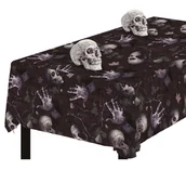 Balony i akcesoria - OBRUS PLASTIKOWY CMENTARZ 137X274 CM - miniaturka - grafika 1