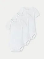 Body dla niemowląt - NAME IT Komplet 3 par body 13242195 Biały Regular Fit - miniaturka - grafika 1