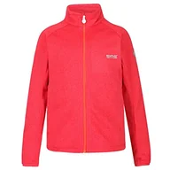 Kurtki i płaszcze dla dziewczynek - Regatta Uniseks dzieci Avalon pełny zamek dzianinowa elastyczna kurtka softshell miękka powłoka Koralowy róż XXL - miniaturka - grafika 1