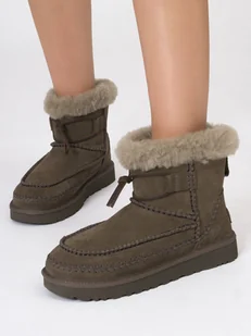 UGG Botki damskie W Classic Mini Alpine Hickory-38 - Botki damskie - miniaturka - grafika 1