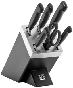 Zwilling Zestaw noży samoostrzących Four Star 35145-007-0 7 elementów czarny 35145-007-0 - Zestawy sztućców - miniaturka - grafika 2