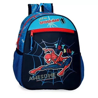 Plecaki szkolne i tornistry - Marvel Spiderman Totally Awesome Plecak z wózkiem Niebieski 23x28x10 cms Poliester 6,44L, niebieski, Mochila Preescolar con Carro, Plecak przedszkolny z wózkiem - grafika 1