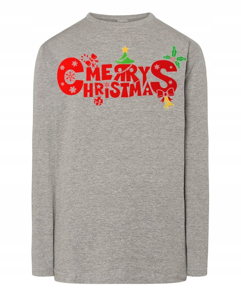 Longsleeve nadruk Merry Christmas Święta Rozm.3XL