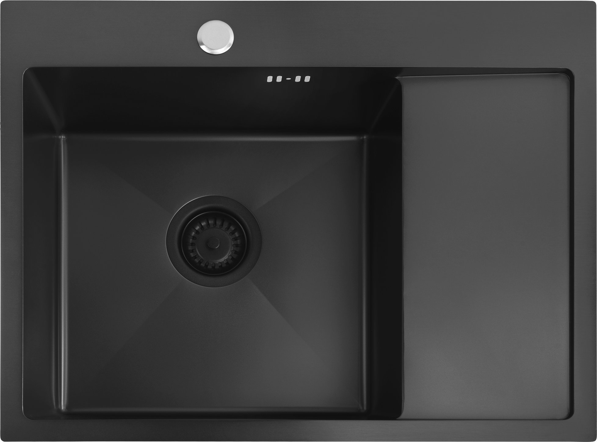 REA Zlewozmywak stalowy Fin Czarny