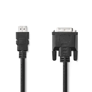 Nedis CCGL34800BK20 adapter kablowy 2 m HDMI Typu A (Standard) DVI-D Czarny - Adaptery i przejściówki - miniaturka - grafika 1