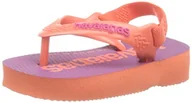 Buty dla dziewczynek - Havaianas Unisex Baby Logomania klapki japonki, Salmon, 25 EU - miniaturka - grafika 1