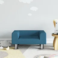 Krzesełka i taborety dla dzieci - vidaXL Sofa dla dzieci, niebieska, 50x40x26,5 cm, aksamitna - miniaturka - grafika 1