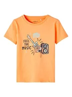 Koszulki i topy damskie - Bestseller A/S Chłopcy NMMJARRIE SS TOP Box T-Shirt, Mock Orange, 98, Mock Orange, 98 - miniaturka - grafika 1