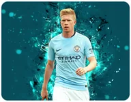 Podkładki pod mysz - PODKŁADKA POD MYSZKĘ KEVIN DE BRUYNE Z IMIENIEM 23x19CM DO LAPTOPA - miniaturka - grafika 1