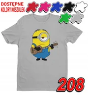 Koszulki męskie - Dziecięca Koszulka T-Shirt Z Nadrukiem Minionki Bajki Różne -M 134-140 - miniaturka - grafika 1