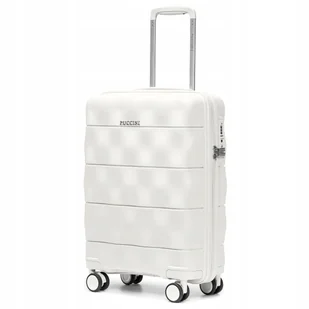 PUCCINI Walizka Kabinowa Podróżna Lekka Polipropylenowa Perłowa PP026C-0 - Walizki PUCCINI Walizka Kabinowa Podróżna Lekka Polipropylenowa Perłowa PP026C-0 - Walizki - miniaturka - grafika 1