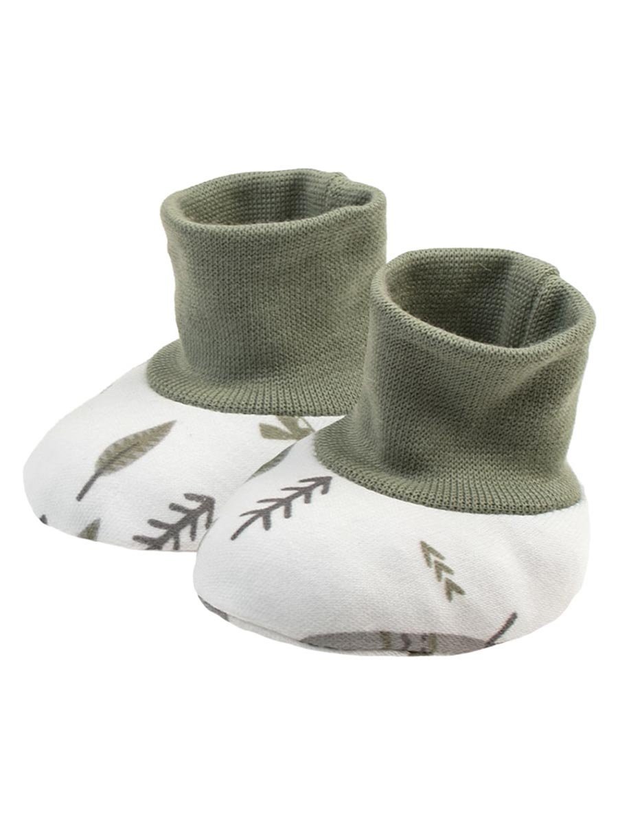 Chłopięce Buciki bawełniane niechodki Indiański Wzór biały, Nicol,r.ONESIZE