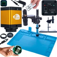 Mikroskopy i lupy - Mikroskop Rosfix MIKROSKOP CYFROWY STABILNY KAMERA HDMI TF SILIKONOWA MATA ŻELAZNA PODSTAWA - miniaturka - grafika 1