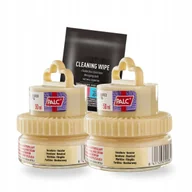 Środki do obuwia i ubrań - Bezbarwna Pasta w Kremie do Butów x2 z Chusteczką do Skóry Palc Zestaw 3w1 - miniaturka - grafika 1