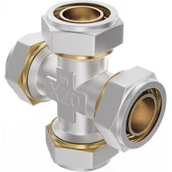 Łączniki, trójniki, kształtki - Mexen PEX-S czwórnik skręcany PEX 16 x 16 x 16 x 16 - W97237-161616-00 - miniaturka - grafika 1