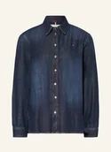 Bluzki damskie - Tommy Hilfiger Bluzka Jeansowa Milo blau - TOMMY HILFIGER - miniaturka - grafika 1