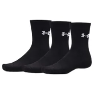 Skarpetki dla dzieci - Skarpetki Under Armour Performance Cotton 3p Crw Ultimate Black/Ultimate Black/White L - miniaturka - grafika 1