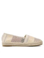 Espadryle damskie - DeeZee Espadryle WSS990-146 Beżowy - miniaturka - grafika 1