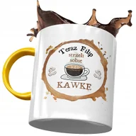 Kubki - Kubek Żółty dla Filipa Kolegi na Prezent z Nadrukiem ze Zdjęciem + Opakowanie na prezent (wzór 03) - miniaturka - grafika 1