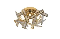 Lampy sufitowe - Auhilon Lampa sufitowa Glamour plafon sufitowy do salonu CLEMENTI LED Ready JX8323-4 SGD JX8323-4 SGD - miniaturka - grafika 1