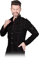 Odzież robocza - Bluza kucharska ochronna czarny roz.XXL - miniaturka - grafika 1