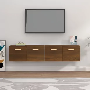 Szafki wiszące, 2 szt., brązowy dąb, 80x35x36,5 cm - Szafki na klucze - miniaturka - grafika 1