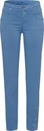 Spodnie damskie - BRAX Damskie spodnie Shakira Cozy Cotton Wygodne spodnie damskie w jakości Lyocell-bawełna, ICED Blue, 40 - miniaturka - grafika 1