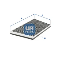 Filtry kabinowe - Filtr, wentylacja przestrzeni pasażerskiej UFI Filtry 54.246.00 - miniaturka - grafika 1