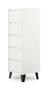 Komoda Berg 5S Biała - Inne meble do salonu - miniaturka - grafika 1