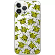 Etui i futerały do telefonów - Etui płynny brokat do Apple IPHONE 11 PRO Star Wars: Baby Yoda 008 oryginalne i oficjalnie licencjonowane, Srebrny - miniaturka - grafika 1