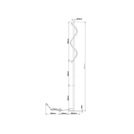 Lampy stojące - Brilliant Lampa stojąca LED Eunice, wysokość 150 cm, czarny, metal - miniaturka - grafika 1