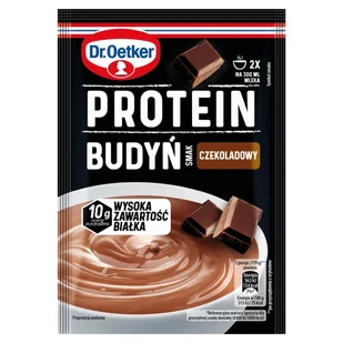 Dr. Oetker Protein Budyń smak czekoladowy 32 g - Budyń - miniaturka - grafika 1