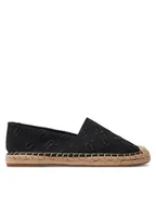 Espadryle damskie - KARL LAGERFELD Espadryle KL80124A Czarny - miniaturka - grafika 1