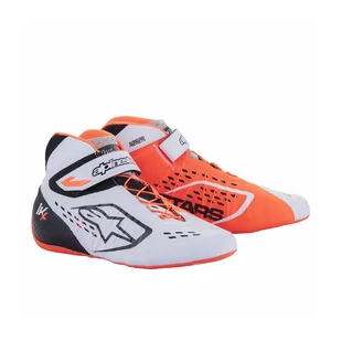 Buty kartingowe Alpinestars TECH 1-KX V2 biało-pomarańczowe - Odzież do sportów motorowych - miniaturka - grafika 1