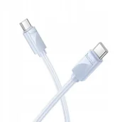 Kable USB - HOCO kabel Typ C do Typ C 3A 60W X114 1 m niebieski - miniaturka - grafika 1