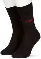 Skarpetki męskie - HUGO Skarpety męskie (opakowanie 2), Czarny (New - Black1), 43-46 EU - miniaturka - grafika 1