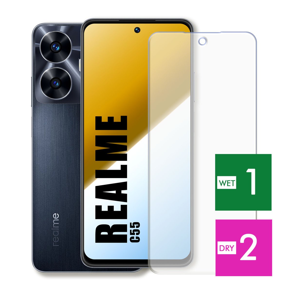 WZMOCNIONE SZKŁO DO REALME C55 SZYBKA HARTOWANE 9H JAKOŚĆ