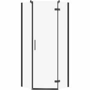 Kabiny prysznicowe - Cersanit S160-011 KABINA PRYSZNICOWA PIĘCIOKĄTNA JOTA CZARNA 80X80X195 PRAWA TRANS - miniaturka - grafika 1