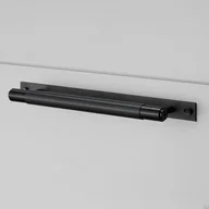 Zawiasy, okucia i inne akcesoria - Uchwyt meblowy z podkładką Pull Bar Plate Medium Metalowy Czarny - miniaturka - grafika 1