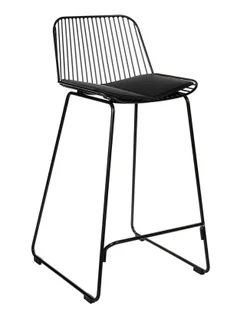 Czarne industrialne krzesło barowe do wyspy M4-W92 - Taborety i hokery Czarne industrialne krzesło barowe do wyspy M4-W92 - Taborety i hokery - miniaturka - grafika 1